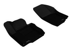 Volkswagen Passat Floor Mats - Front - 3D MAXpider - Kagu Series - Black - `12-`19